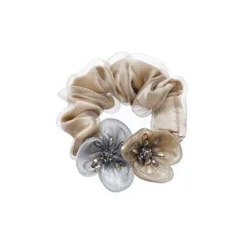 ROYALSASA Silk Chiffon Hair Tie Women's