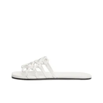 LOEWE Petal Slide Slippers Women's White