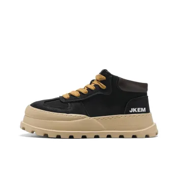 JKEM Anti Slip And Wear Resistant Height Increasing Mid Top Casual Shoes Men's