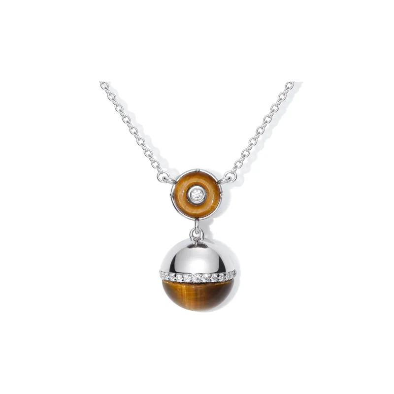 HUSSAIN Tiger's Eye Stone Necklaces Women's-0