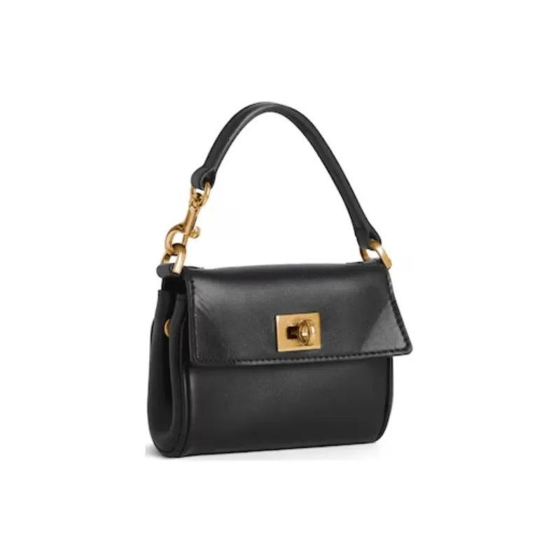 Balenciaga Smooth Calf Leather Handbag Mini Women's Black-1