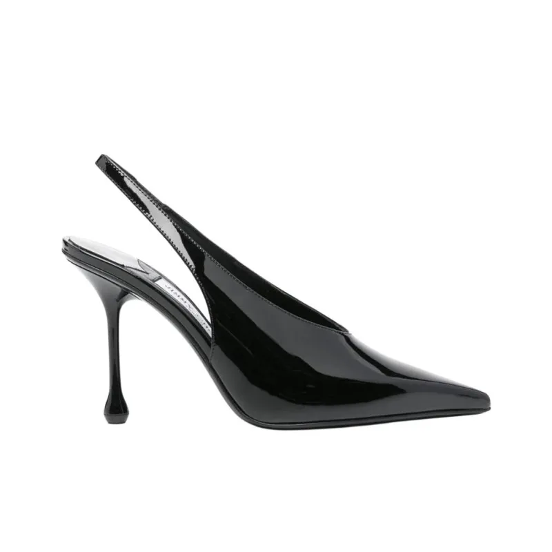 Jimmy Choo Isa Slim Heel High Heels 9.5cm Women's Black-1