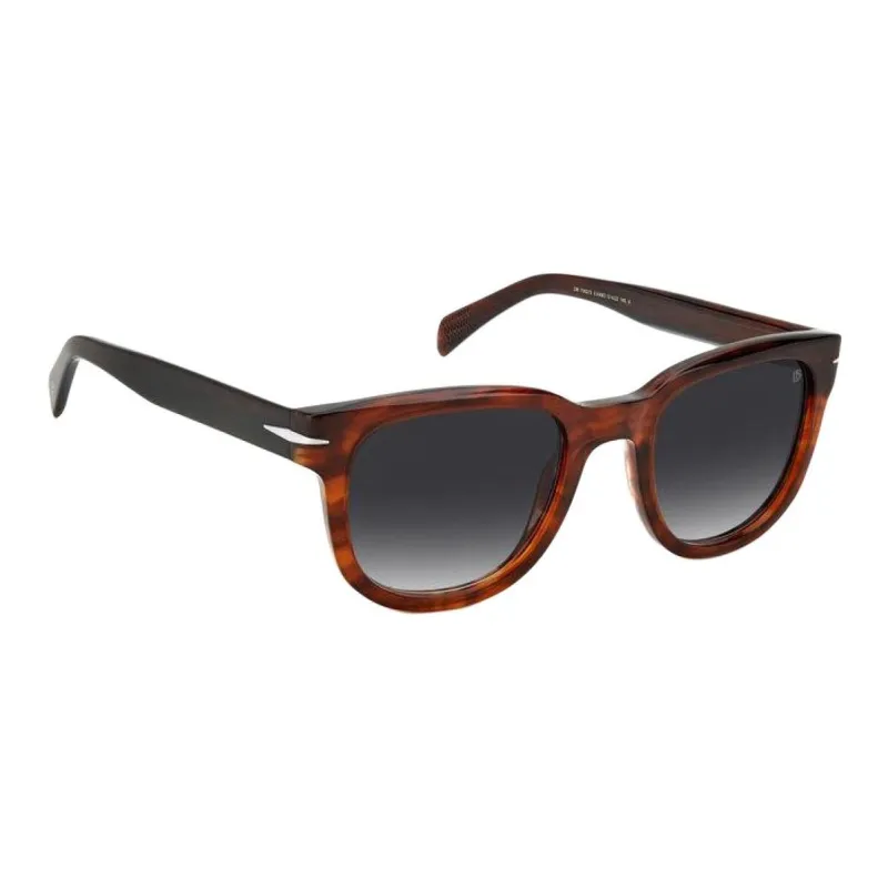 David Beckham Acetate Square Sunglasses Men's Brown-2
