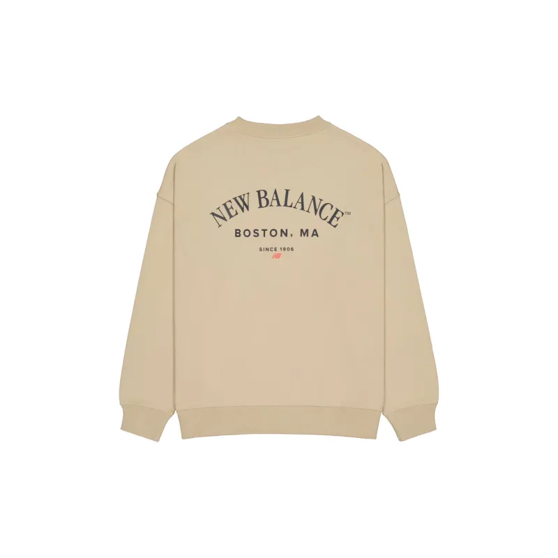 New Balance SS25 Sweatshirt Men's Woody Brown-1