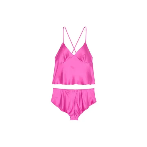 Victoria's Secret Pajama Set Women's Bright Pink