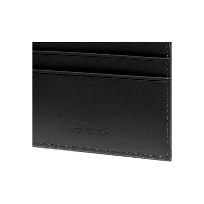 MICHAEL KORS MK Cooper Artificial Leather Clutch Card Holder Wallet Trumpets Men's Black-3