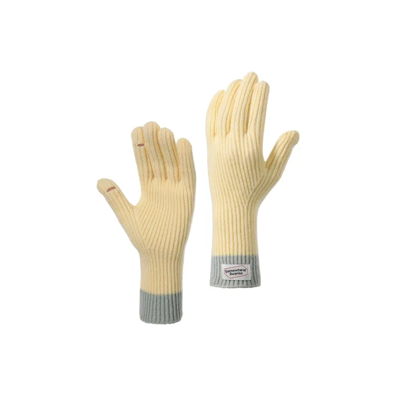 Shizhu Fingerprint Resistant Touchscreen Knit Gloves Women's-7