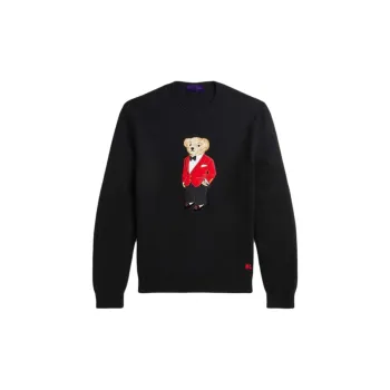 Ralph Lauren Purple Label Polo Bear embroidered Jumper