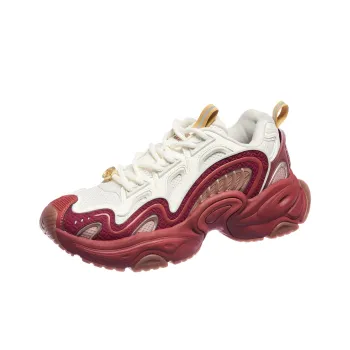 Anta Anti Slip Wear Resistant Low Top Casual Shoes Men's White Red