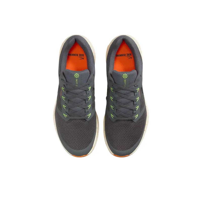 Nike Run Swift 3 Iron Grey Total Orange Volt Black-3