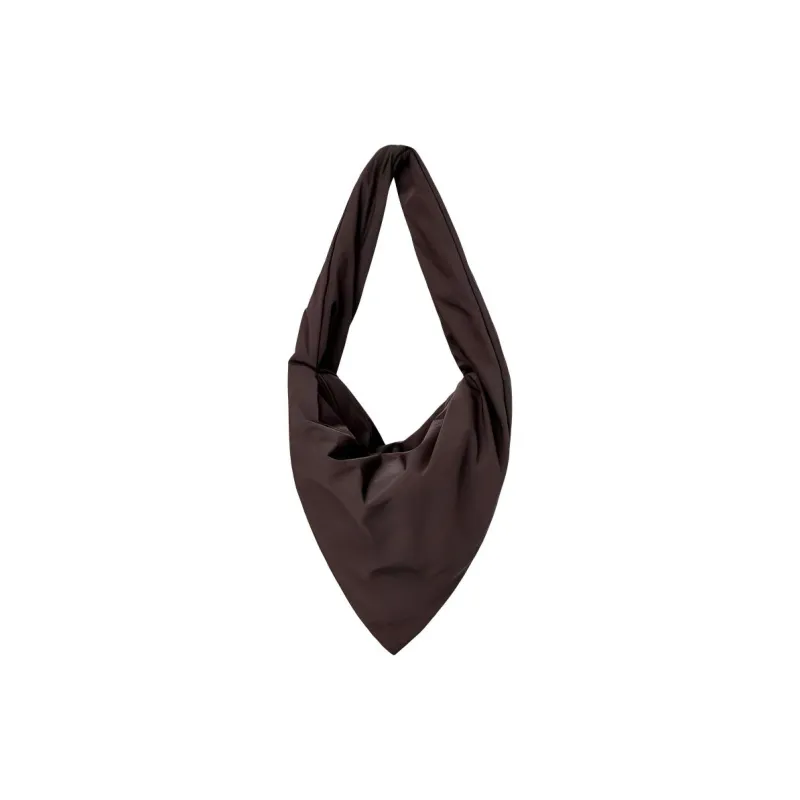 COS Polyamide Nylon Triangle Bag Shoulder Bag Medium Size Women's Dark Brown-0