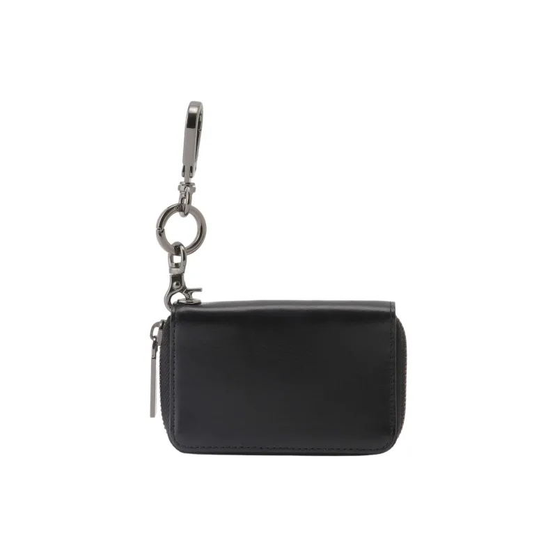 Yohji Yamamoto Cow Leather Key Pouch Regular Men's Black-2