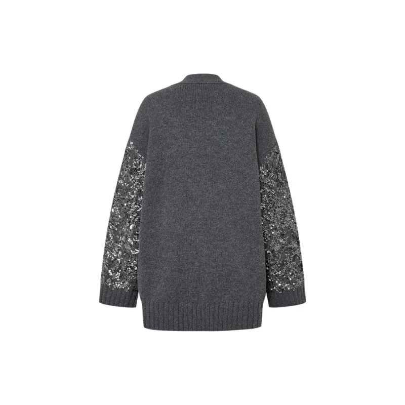 MOCO Knitwear Women's Dark Heather Gray-1