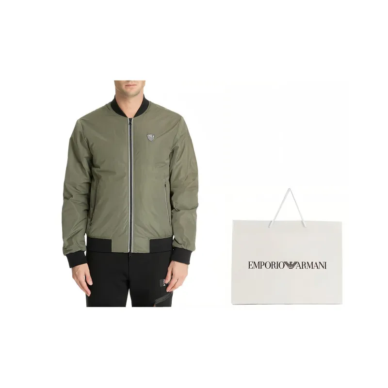 EMPORIO ARMANI EA7 Jackets & Coats Men's Olive Green-3