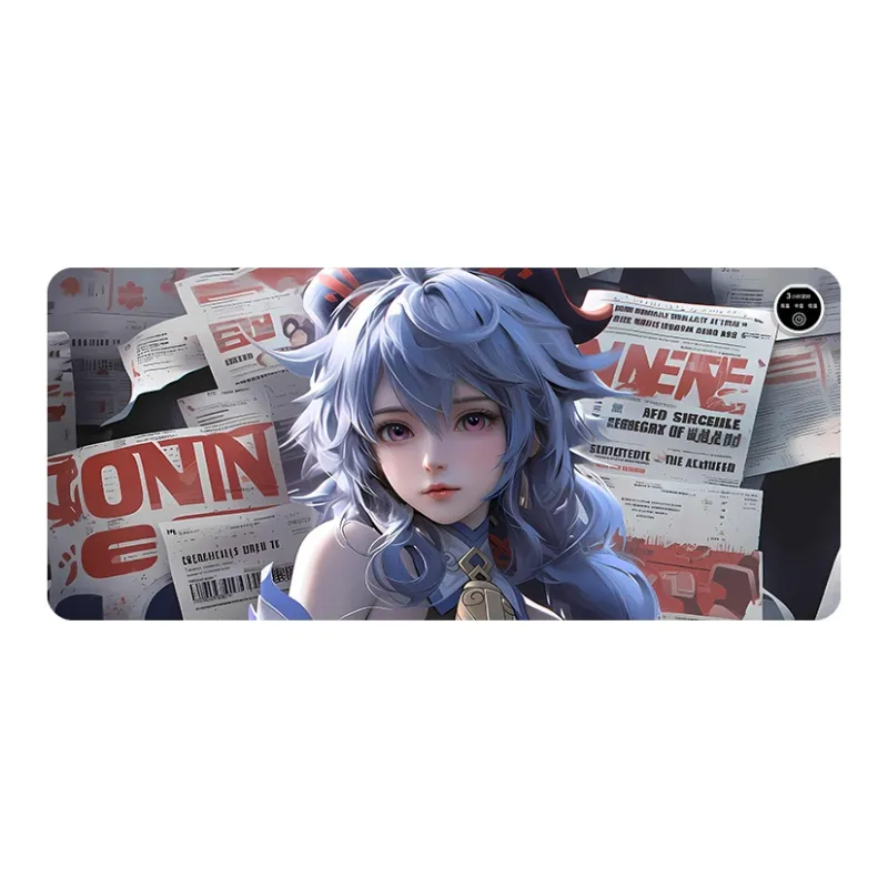 GULAN Newspaper Dimension Girlish Mouse Pad Extra Large Heating Desk SJC870 879 For Students Dormitory Office Writing-3