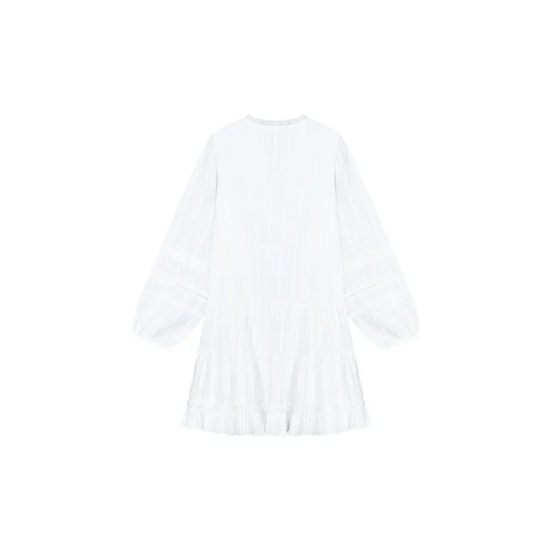 B.Duck Long Sleeved Dresses Women's White-1