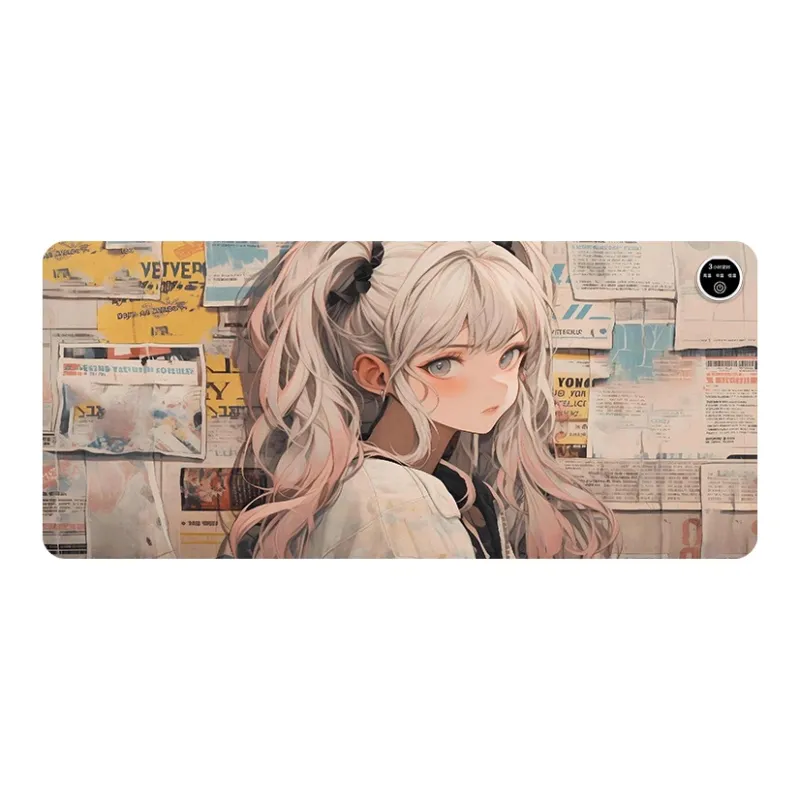 GULAN Newspaper Dimension Girlish Mouse Pad Extra Large Heating Desk SJC870 879 For Students Dormitory Office Writing-9