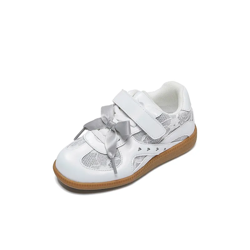 Snoffy Durable Breathable Low Top Kids' Skateboarding Shoes Pearl White Kids'-1