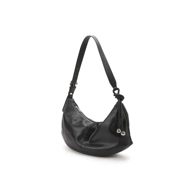 Hotwind Polyurethane Handbag Medium Size Women's Silver/Black-4