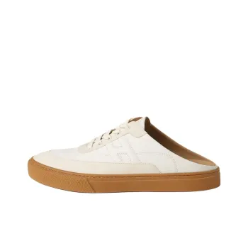 HERMES Closed Toe Slippers Men's Beige