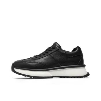 NAVIGARE Height Increasing Low Top Casual Shoes Men's Black