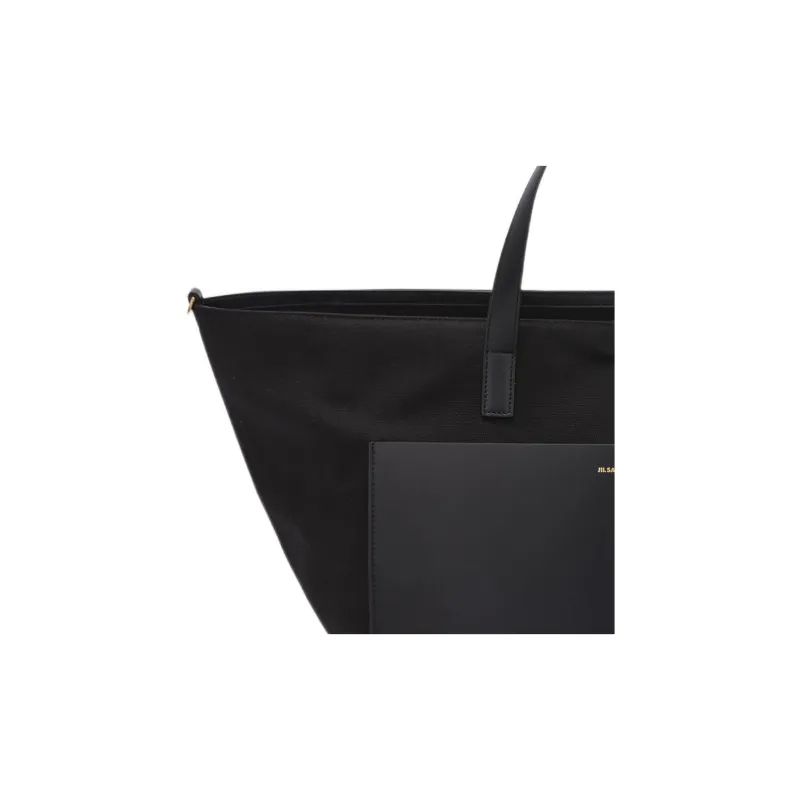 JIL SANDER Logo Detailed Medium Tote Bag-2