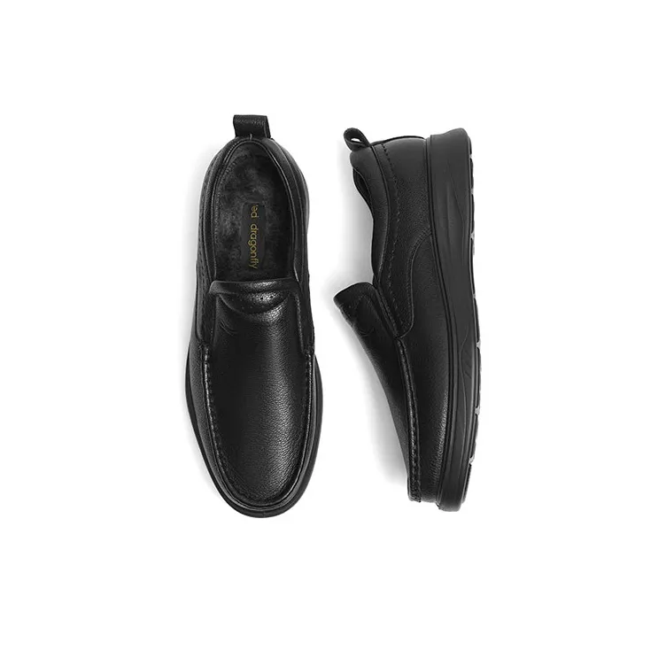 RED DRAGONFLY Commute Business Casual Shoes Men's Black Trendy-8
