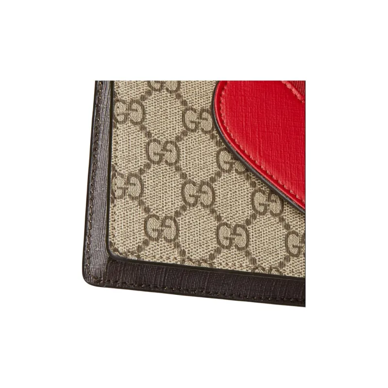 GUCCI GG Supreme Canvas Handbag Shoulder Bag Kids' Beige & Dark Brown-3