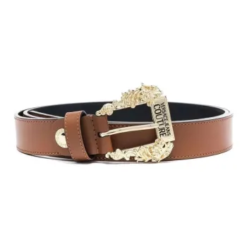FANSIZHE Polyurethane Polyester Cotton Polyester Leather Belts Women's Brown -