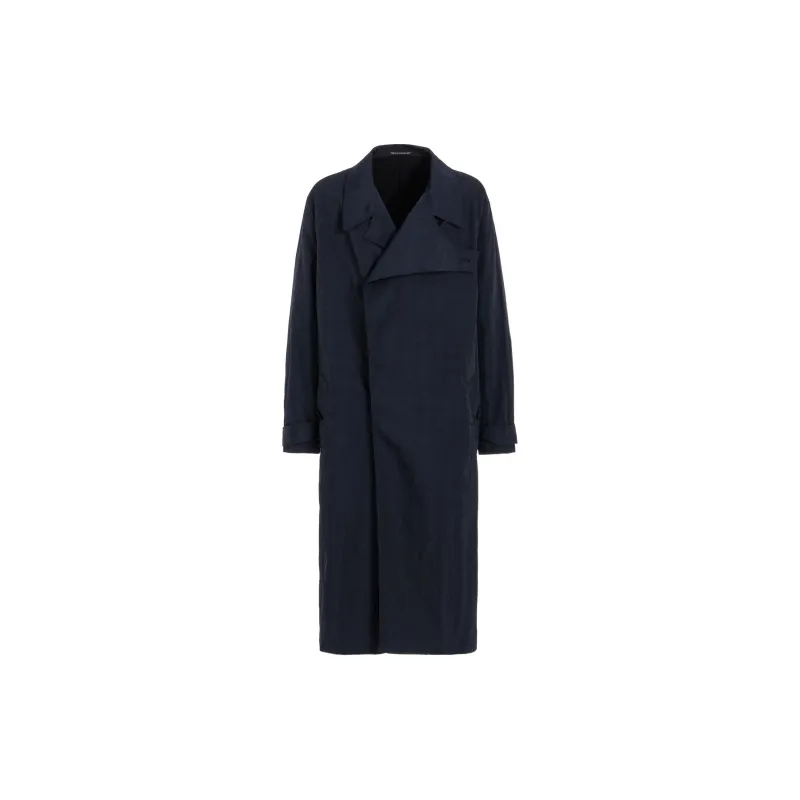 Yohji Yamamoto Coat Men's Marine Blue-1