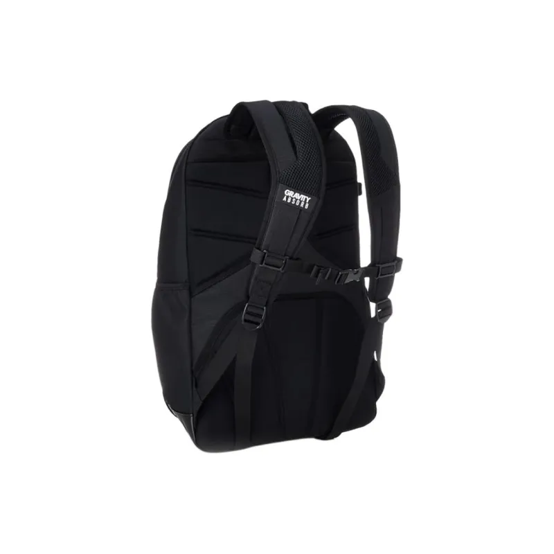 Asics Polyester Composite Leather Backpack Regular Unisex Black-1