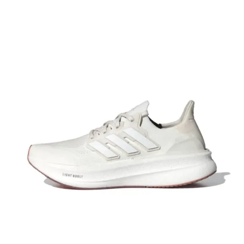 adidas Metallic UltraLove Light Wear resistant And Lightweight Low Top Running Shoes Men's White