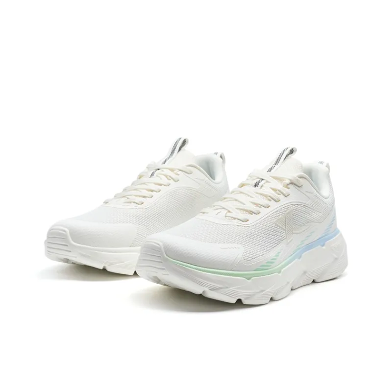 XTEP Abrasion Resistant Slip Resistant Low Top Casual Running Shoes Men's White Green Blue-4