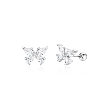 OWNCOOL S999 Fine Silver Stud Earrings Women's
