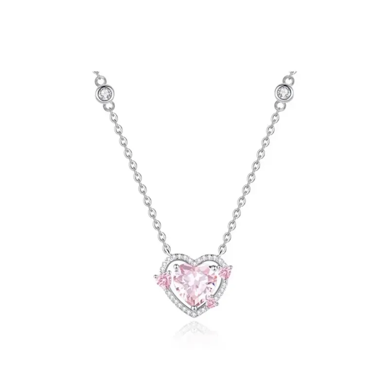 BAX Fashionable Versatile Sparkling Advanced Touch Collarbone Chain Women's Box-0
