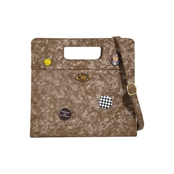 UNITE STAR Corduroy One Shoulder Handbags Women's Brown