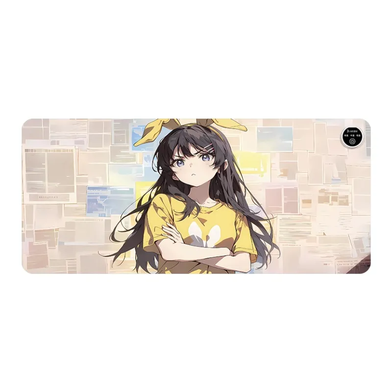 GULAN Newspaper Dimension Girlish Mouse Pad Extra Large Heating Desk SJC860 869 For Students Dormitory Office Writing-6