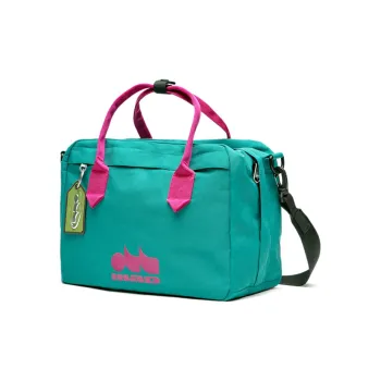 The MAD HATcher Polyester Crossbody Bags Handbags Medium Size Unisex Burgundy/Postal Green/Pepper White/Castle Gray
