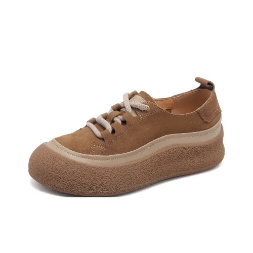 BAFFN Non slip Lightweight Low Top Casual Leggings shoes Women's Light Brown
