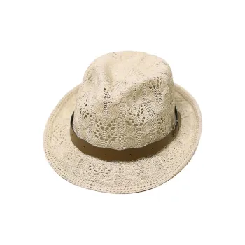 Ai Jiawei Straw Woven Top Hats Unisex