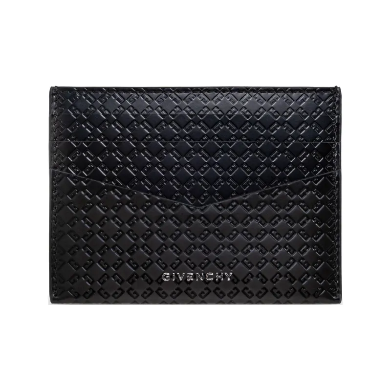 Givenchy Calfskin Card Holder Men's Black-0