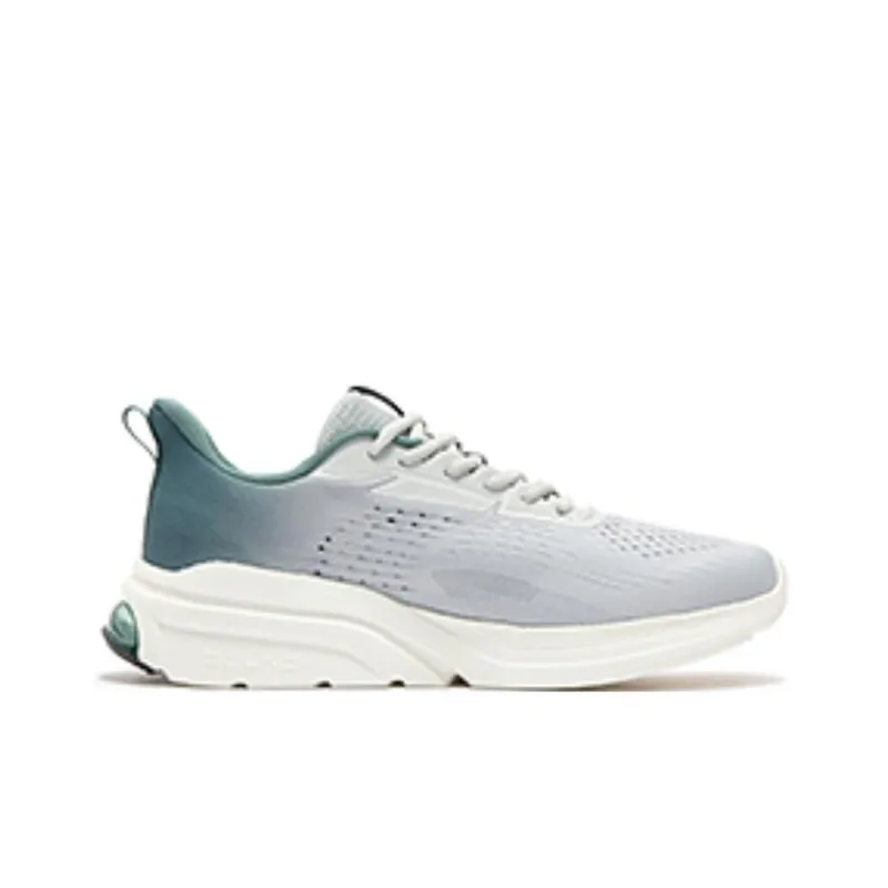 361° Anti Slip Wear Resistant Low Top Casual Running Shoes Men's Gray Green-2