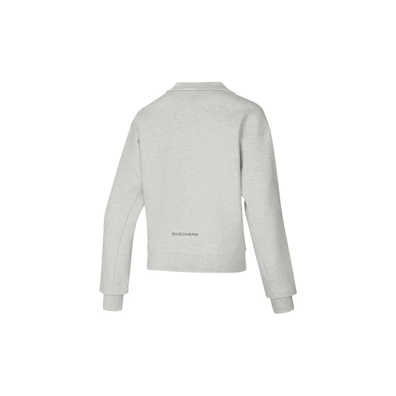 Skechers Comfort Sports Series Sweatshirt Women's Light Heather Gray-1