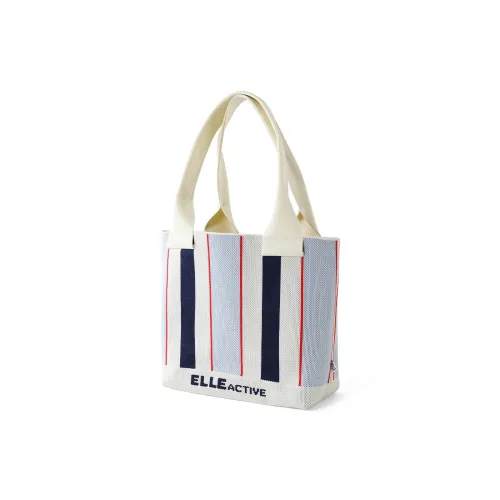 Elle Active Fabric Tote Handbag, Shoulder Bag Women's Blue & White