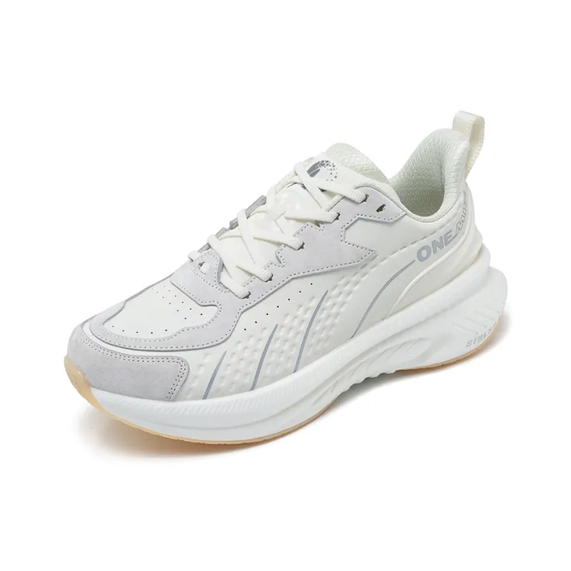 ONEMIX Cushioned Wear Resistant Warm Low Top Casual Running Shoes Unisex White-1