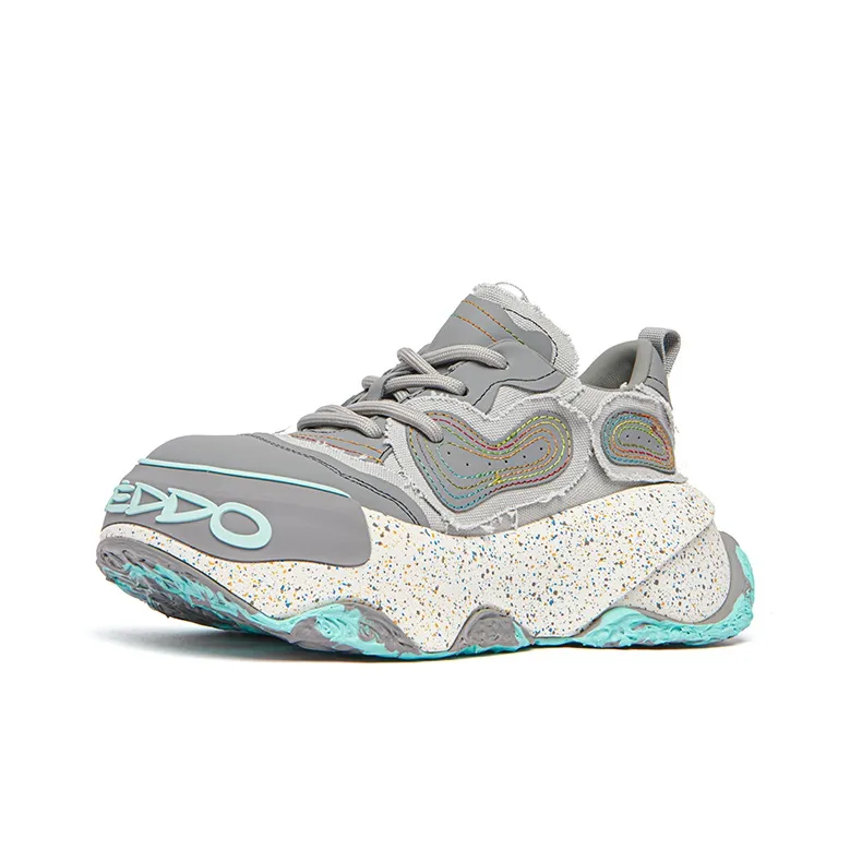 KEDDO Paint Unset 2nd Generation Height Increasing Low-Top Casual Shoes Women's-7