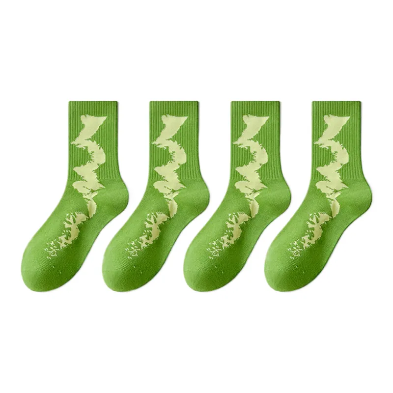 Cotton Gene Mid Calf Socks Men's 4 Pack-9