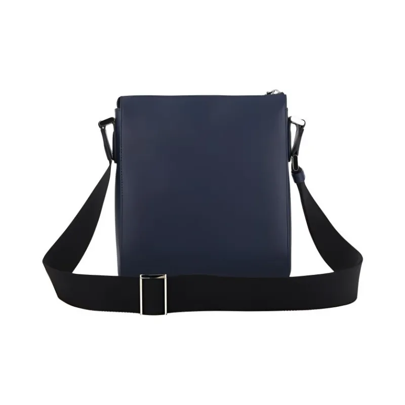 MONTBLANC Leather Shoulder Bag Crossbody Bag Men's Dark Blue-2
