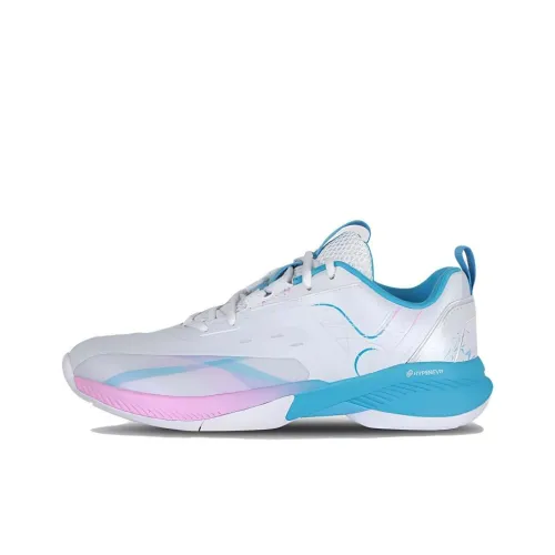 VICTOR Cushioning Anti-Slip And Wear-Resistant Low-Top Badminton Shoes Unisex White Blue