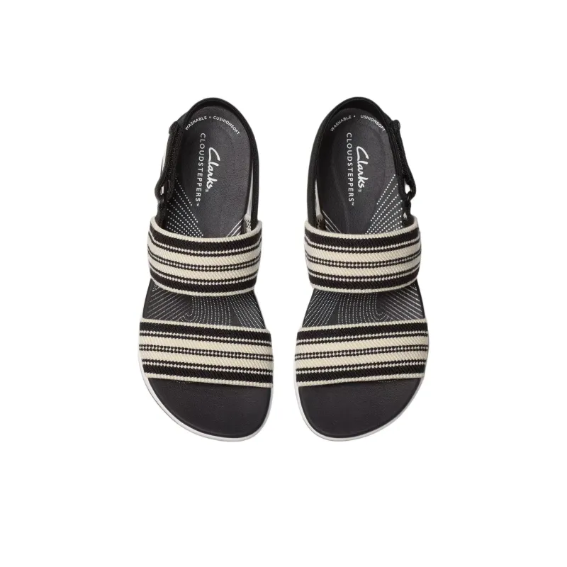 Clarks Arla Stroll Strap Sandals 4cm Women's Black-3